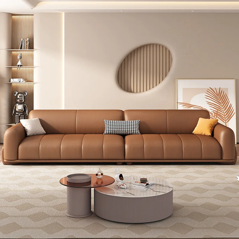 Modern Leather Sofas Living Room Sectional Elegant Modern Sofas Comfortable Lounge Canape Salon De Luxe Luxury Furniture