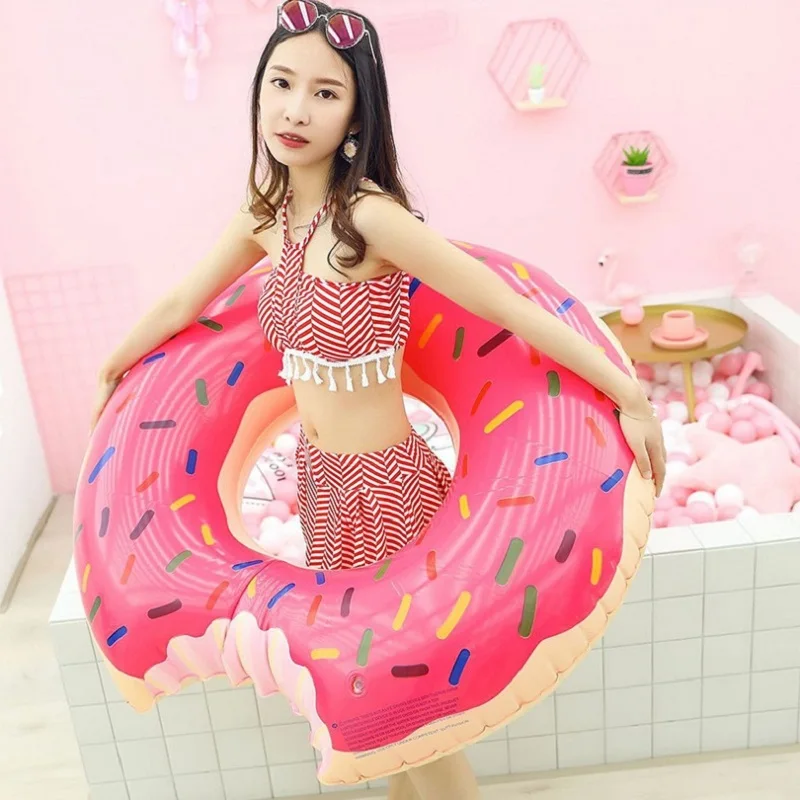 Inflatable Swimming Ring Donut Pool Float for Adult Kids Swimming Circle Ring Mattress for Swimming Pool Toys Seat Dropshipping