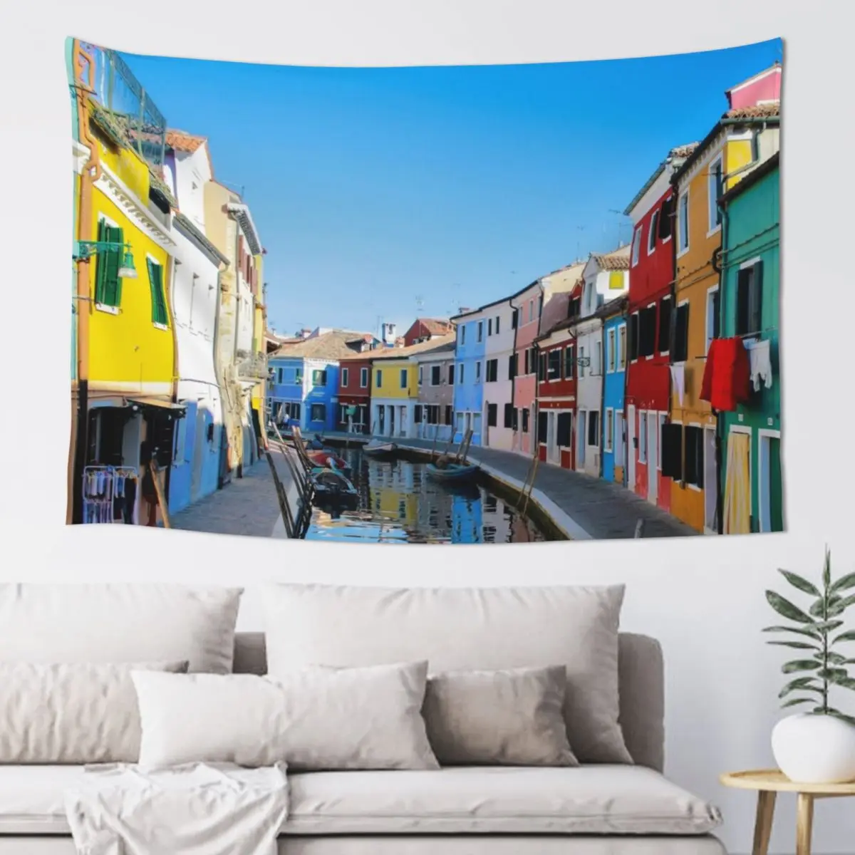 

Venice, Burano, Italy Tapestry Home Decorations Aesthetic Decoration Pictures Room Wall Aesthetic Room Decorations Tapestry