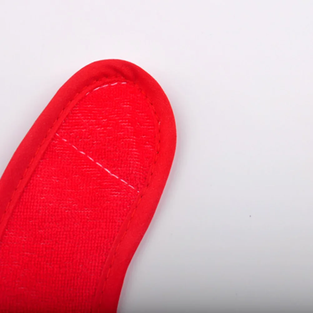 

Fabric Waterproof Baby Bib Red Christmas Deer Wish Embroidery Adjustable Hook Loop Fastener Soft Newborn Drool Bib Toddler