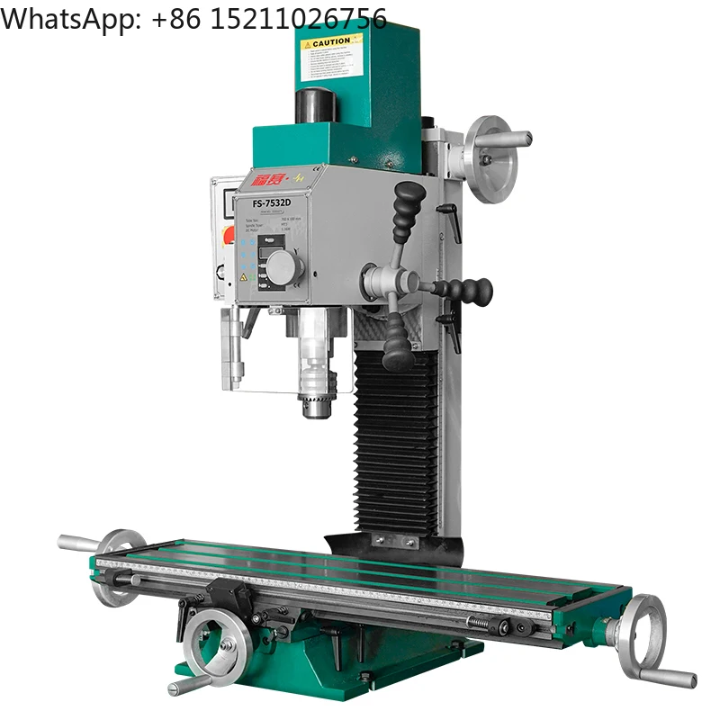 

FS-7532D Conventional Automatic Variable Speed Digital Display Wood Metal Feed Drilling and Milling Machine Lathe