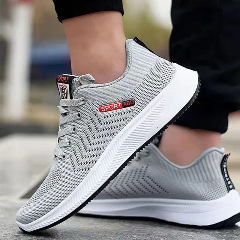 Fashion Men Sneakers Mesh Casual Shoes Lac-up Men Shoes Lightweight Vulcanize Shoes Walking Sneakers Zapatillas Hombre