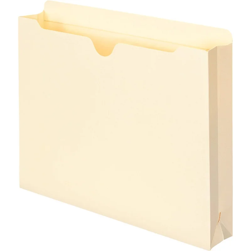 

File, Reinforced Straight-Cut Tab, 2" Expansion, Letter Size, Manila, per Box (75565)