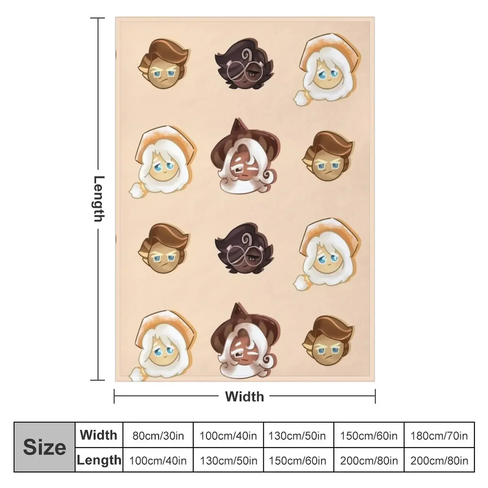Parfaedia Fantasy (Cookie Run) Throw Blanket couch cozy soft plush fuzzy picnic outdoor blanket