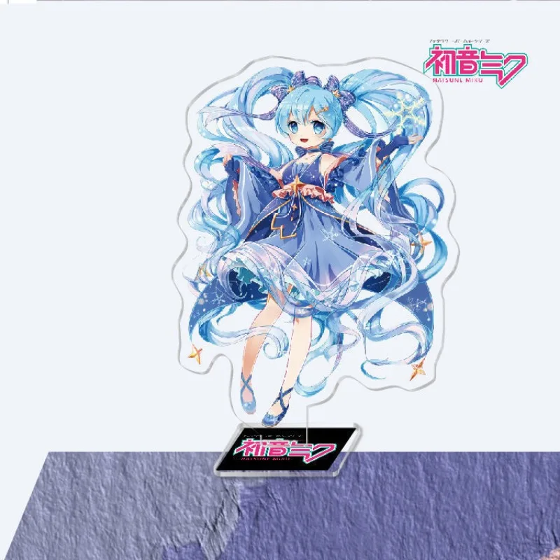 Nieuwe Hatsune Miku Acryl Stand Anime Perifere Cartoon Schattige Desktop Ornamenten Kawaii Geschenken Voor Verjaardagen Van Vrienden Verzamelen Goederen