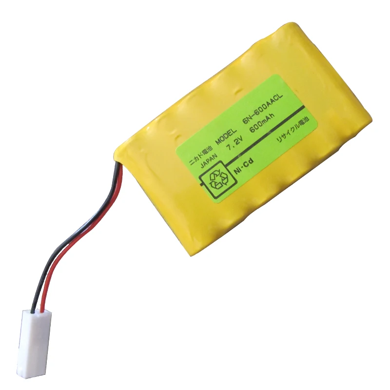 UGB New battery For Sanyo Cadnica 6N-600AACL Rechargeable battery 7.2V 600mAh