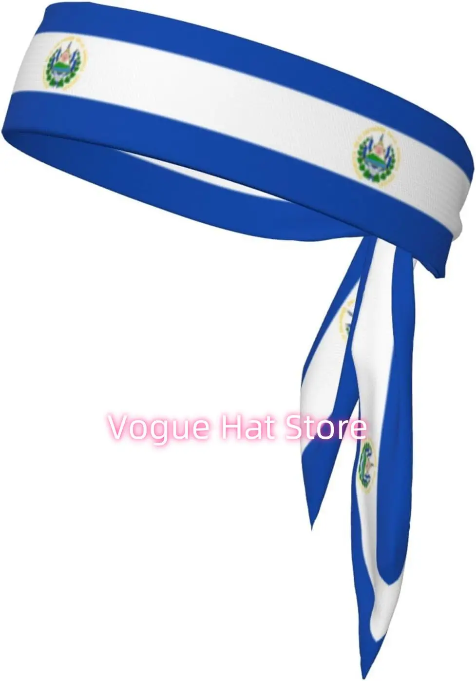 

El Salvador Headbands,Sports Head Tie,Headband for Men and Women,Hair Band for Running, Workout, Football, Black,