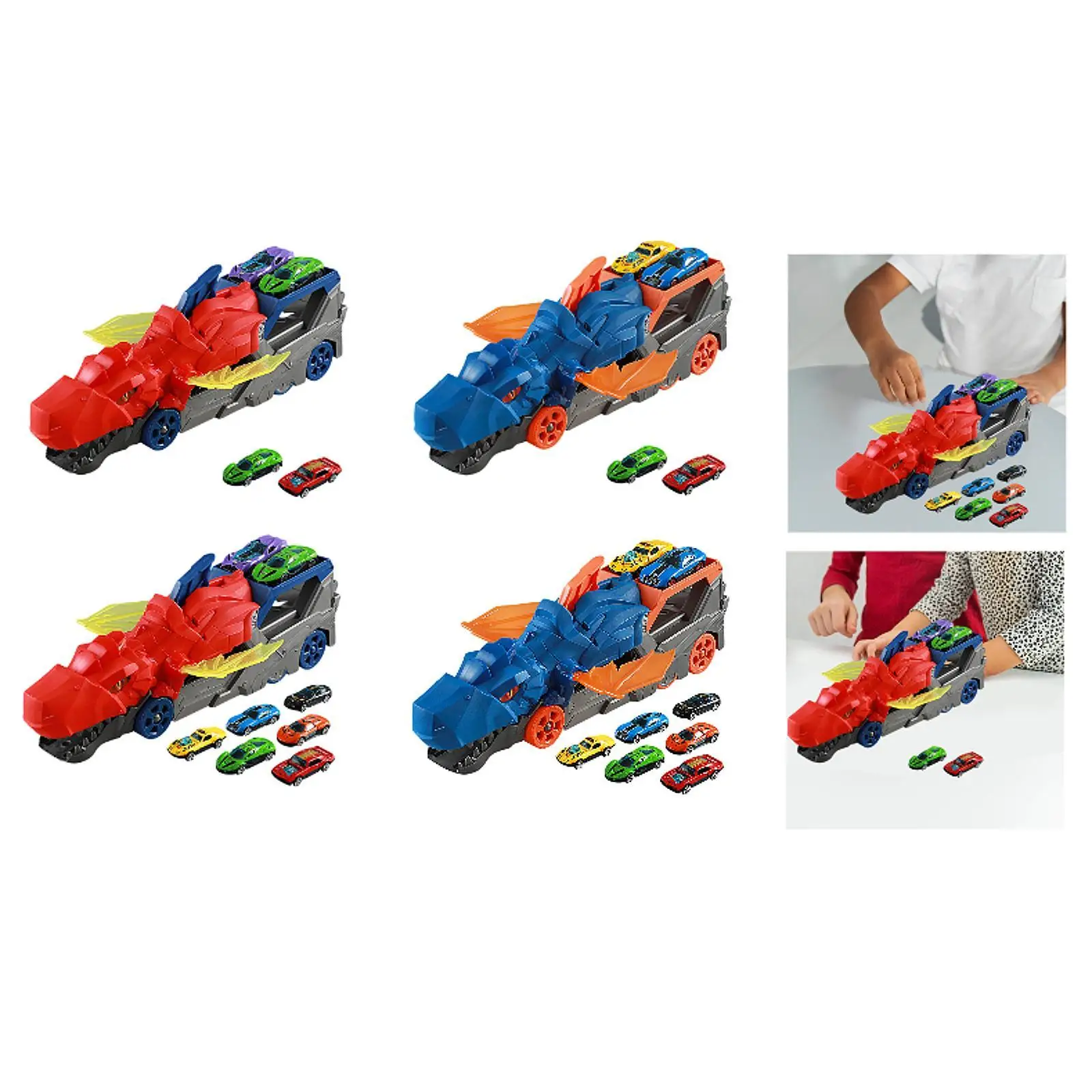 Dinosaur Transport Truck Toy Toddler Truck Toys for Birthday Gift Preschool