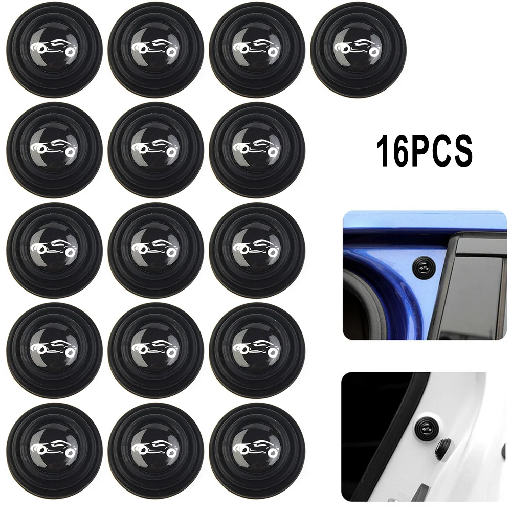 

16pcs Car Door Shock-absorbing And Silent Gasket Shock-proof Pads Accessories Anti-vibration Pad Accessories