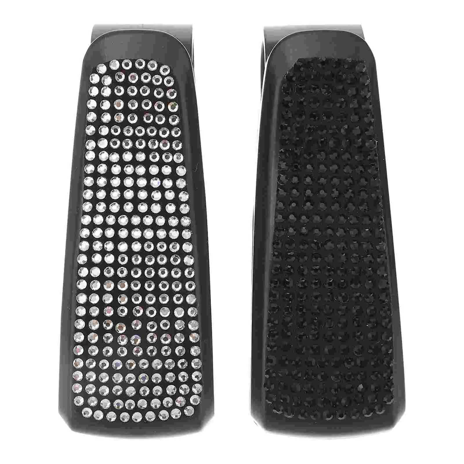 

2pcs Car Sunglass Holder Car Visor Organizer Rhinestone Sunglasses Visor Clip visor clips for car eyeglasses holder for car viso