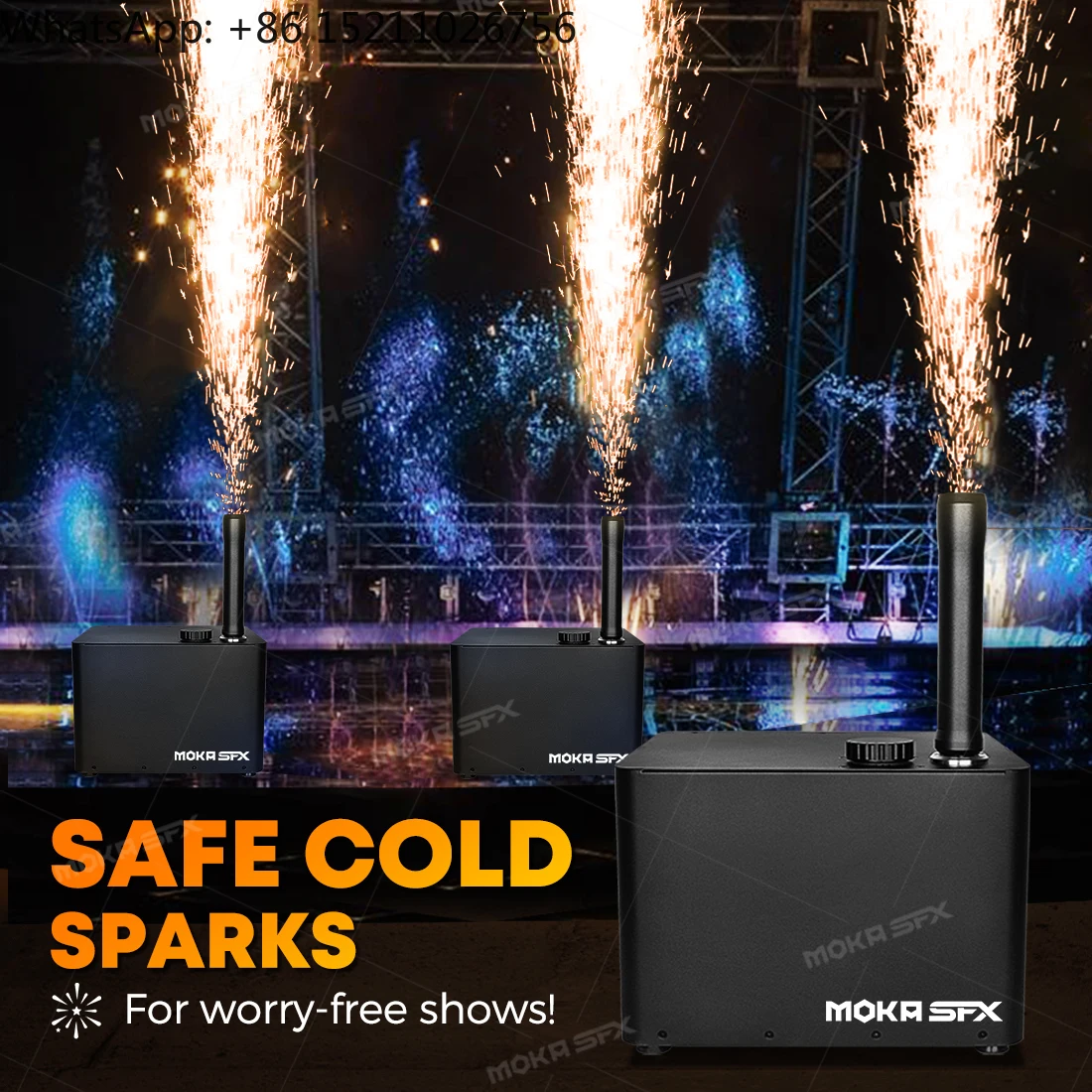 

MOKA MK-E26 MOKA SFX Открытый струйный спрей 10 м Best Dj Cold Sparks Sparklers Fountain Machines Цена на продажу Свадебный Sparklet Jet