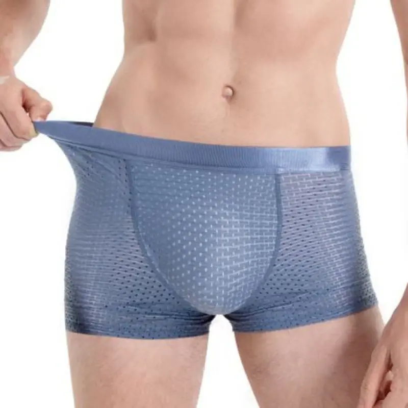 Nylon Ice Silk Breathable Men\'s Underwear Man Underpants Boxershorts Ice Silk Nylon Cool Men Boxers Male Breathable Underwear Me