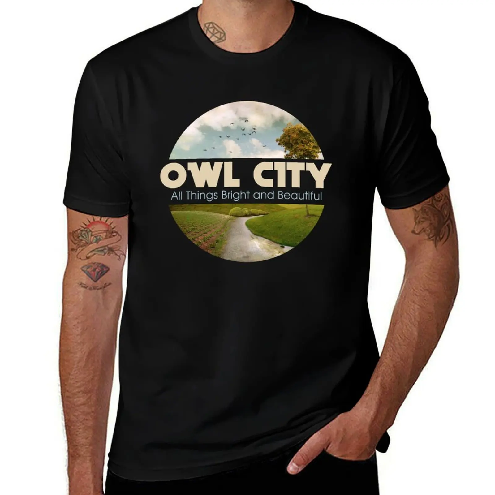 OWL CITY BAND T-Shirt Stretch Fabric Comfort T-Shirt