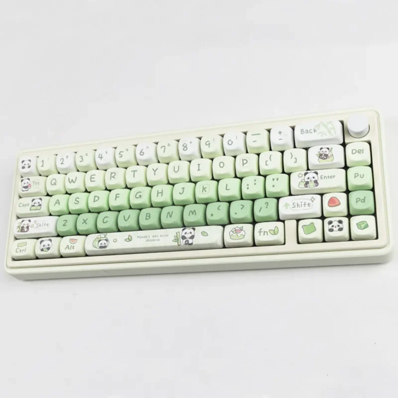 Imagem -02 - Chave Panda Pbt Keycap Perfil Sublimação Dye Teclado Mecânico mx Switch Gaming Keycaps 143