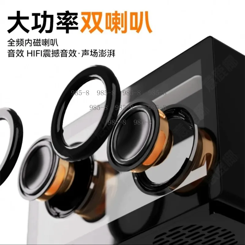 Transparent Visible Floating Bluetooth Audio Speaker, Mini Subwoofer Compatible with PC for Desktop, Home and Outdoor Use