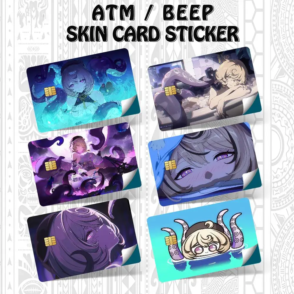 Game Zenless Zone Zero Yidhari Murphy Credit Card Skin Stickers for Bank Card Bus Metro Card Sticker Waterproof