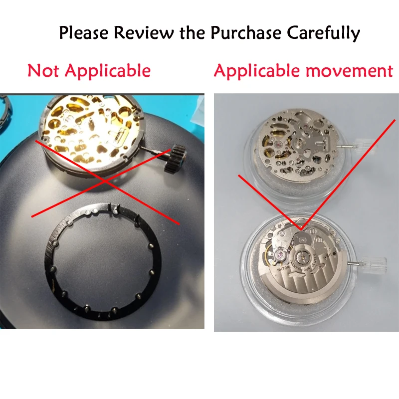 Watch Dial 28.5mm Fit Japan NH70 Movement For SKX007 SKX009 SRPD53 Chapter Ring Brass Watch Accessories Watch Case Repair Tool