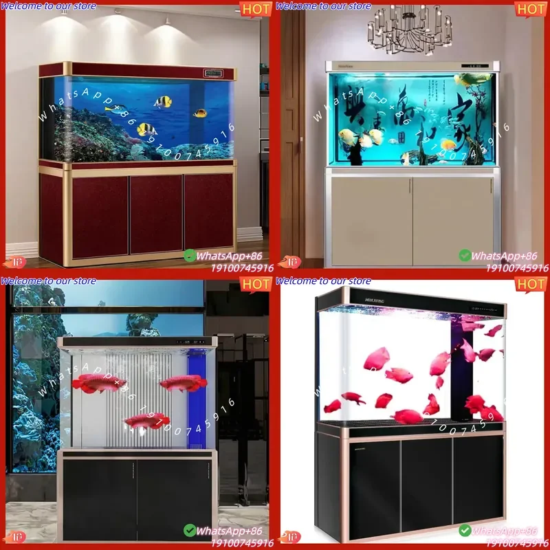 CE Certificate Large, Medium and Small Goldfish Tank Aquariums Fish Customizable Aquariums & Accessories Household Water-free