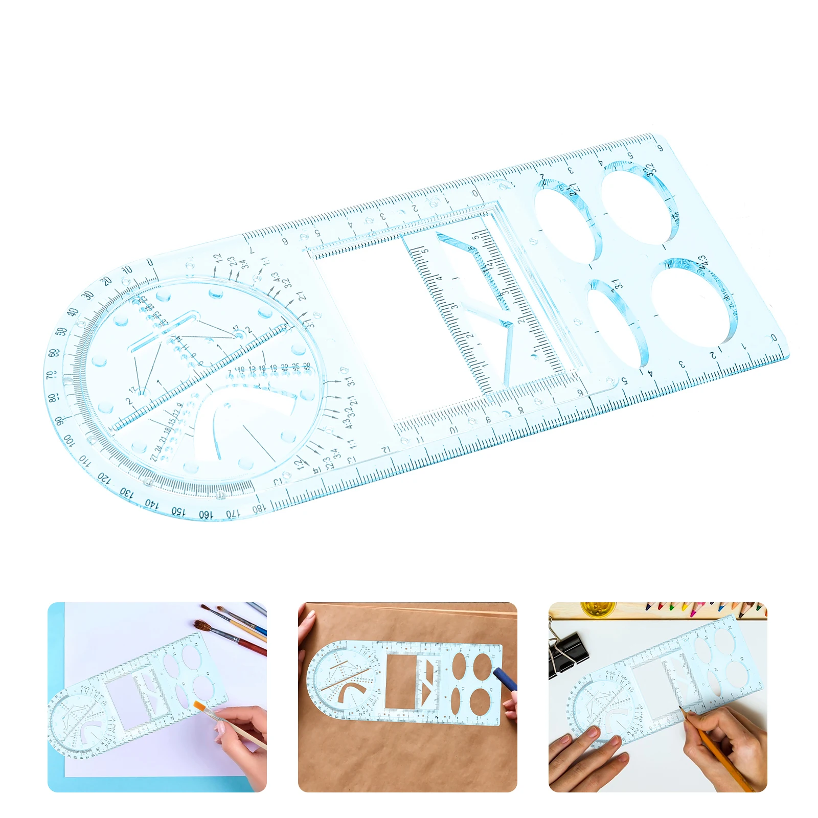 Набор пластиковых линеек для рисования, геометрические линейки, легкий архитектурный художественный школьный паралельный шаблон, профессиональный