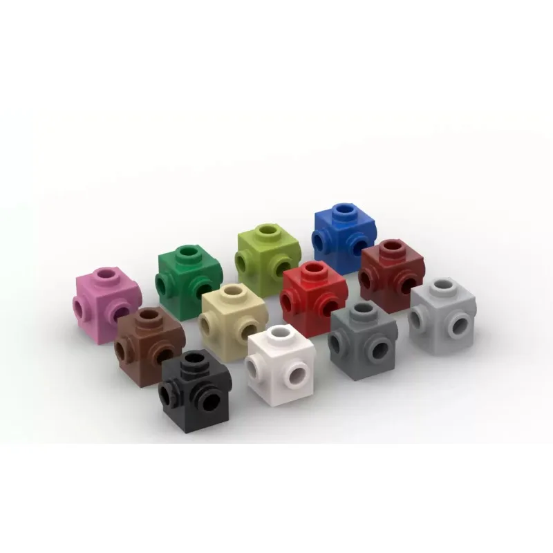 20PCS MOC Parts 4733 Modified 1x1 With Stud On 4 Sides DIY Building Blocks Stacking Bricks STEM Educational Toys for Kids