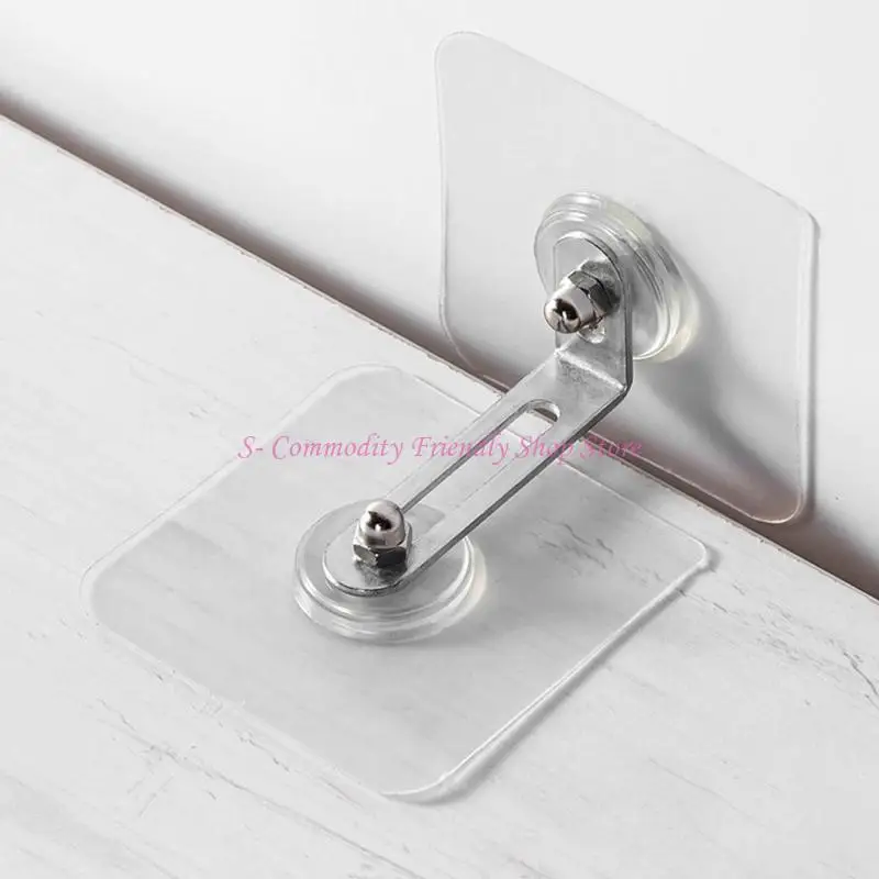 

85AE 4 Pcs Furniture Anchors Anti-tip Furniture Straps Adjustable Anti-Fall Buckle