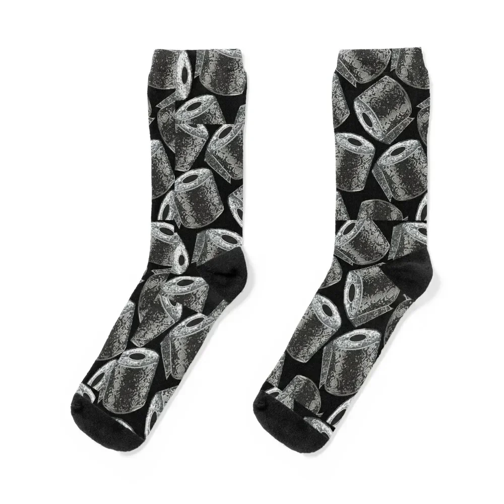 

Toliet Paper Roll Print Socks kawaii anti slip football Climbing golf Boy Child Socks Women's