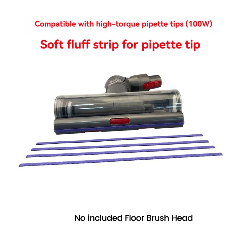 -ABJZ 4Pcs Soft Velvet Strips Replacement For Dyson V11 V15 G5 High Torque Brush Head 100W Vacuum Cleaner Parts