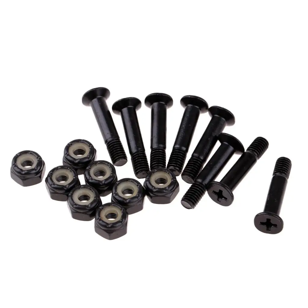 8 Sets Hardware Bolts Screws for Skateboard Longboard Cruiser Scooter Parts