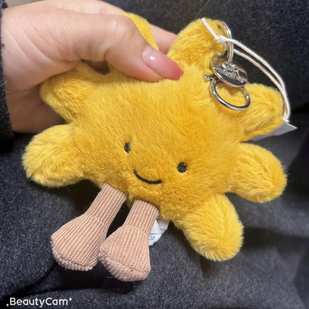 

Jellycat Cute Sunflower Plush Doll Bag Keychain Ins Wind Smiling Doll Pendant Gift Accessories