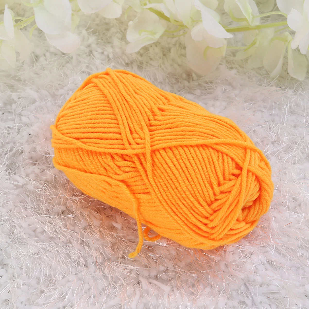 

Milk Cotton Yarn 50g Golden Soft Chunky Knitting Wool DIY Accessories Hats Scarves Milk Cotton Yarn Knitting Accessories