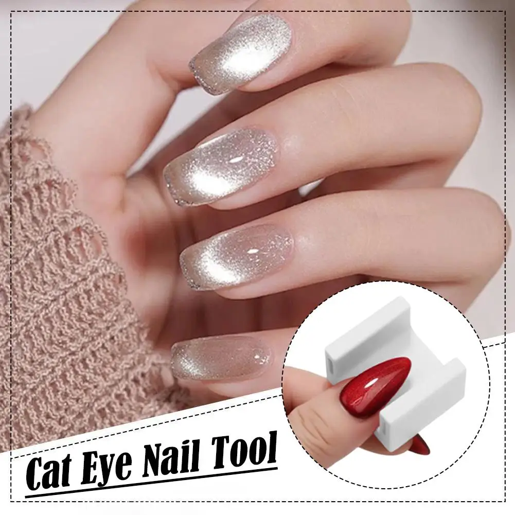 12 Colors Manicure Cat Eye Magnet Stick for DIY Magnetic Cat Eye Gel Velvet 5D Nail Fixing Finger Rest Creative Nail Tools