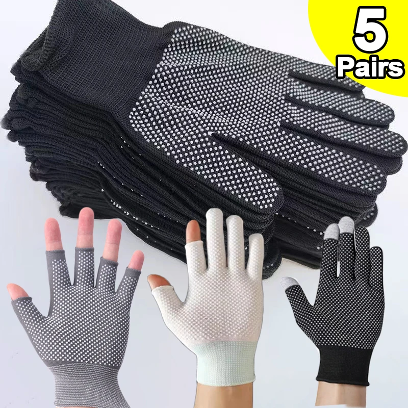 Guantes antideslizantes para montar al aire libre para hombres y mujeres, guantes de pantalla táctil, ligeros, finos, transpirables, Anti-uv, a