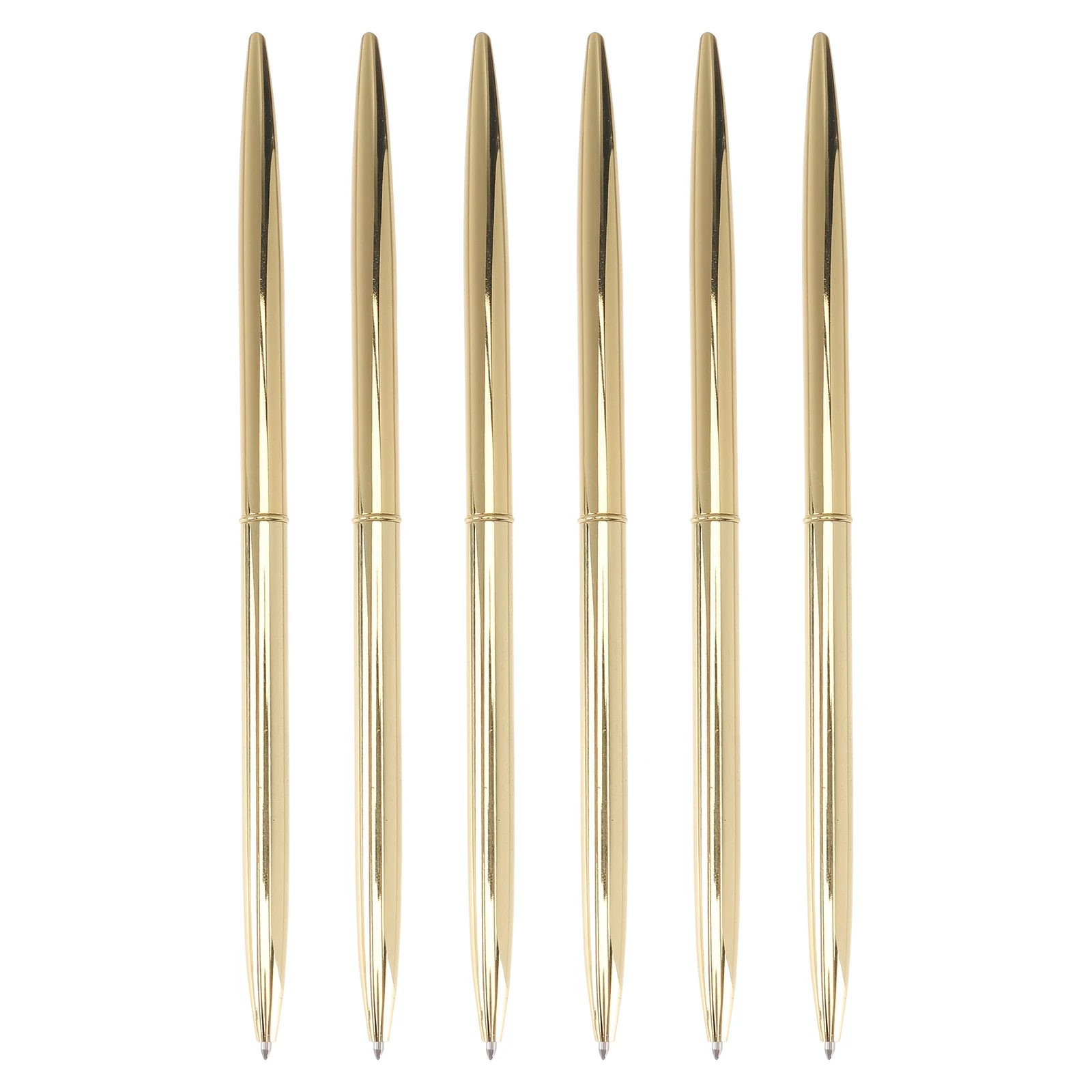 6 قطع من أقلام الحبر المعدنية الاحترافية للكتابة على نحو سلس من الدرجة التجارية، تصميم خفيف الوزن مثالي للمكتب المدرسي والهدايا