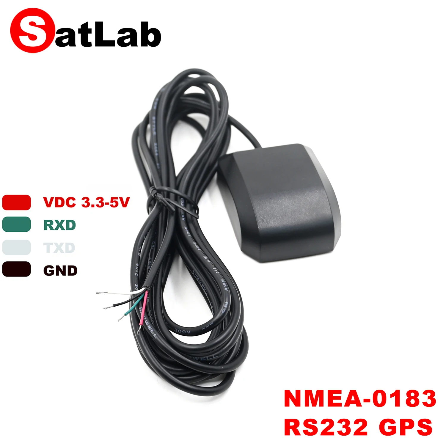 3,3 V-5 V NMEA 0183 RS232 Odbiornik z anteną GPS RMC GGA GSA GSV GLL VTG NMEA0183