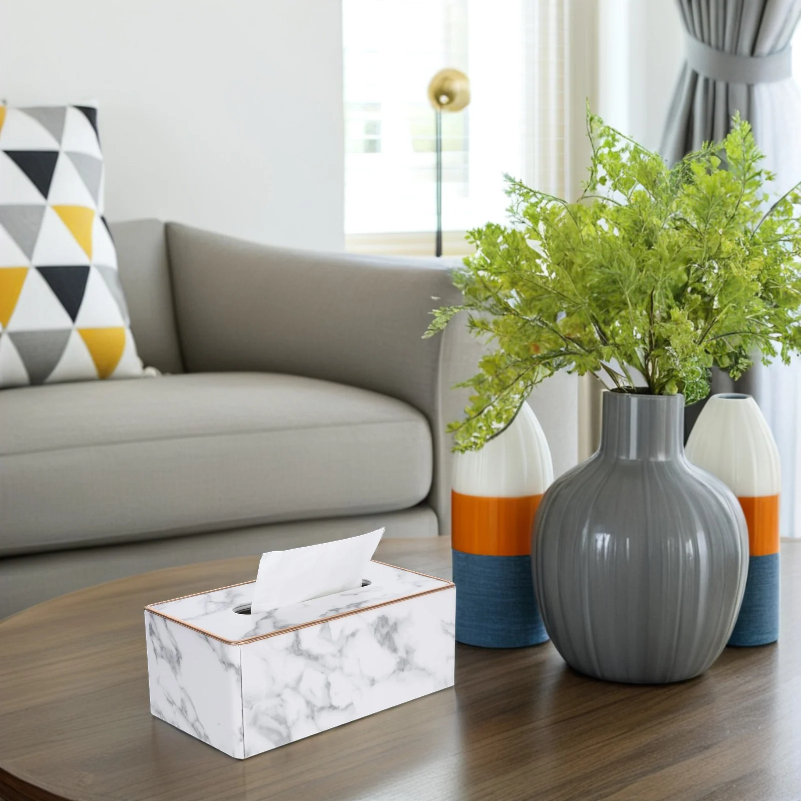

Stylish Gold Marble Tissue Holder Decorative Storage Box Home Office Bathroom Compact Design Easy Retrieval Tissue Box for Car