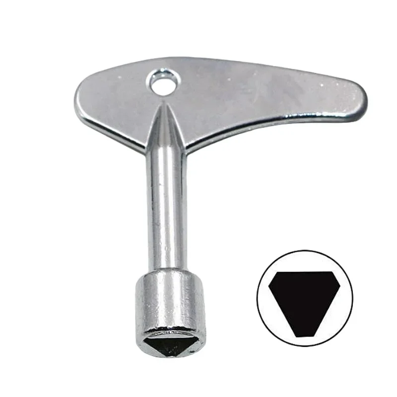 Universal Triangle Electric Cabinet Elevator Lift Key Wrench Zinc Alloy Switch Mini Tool  Torque Wrench  Tools