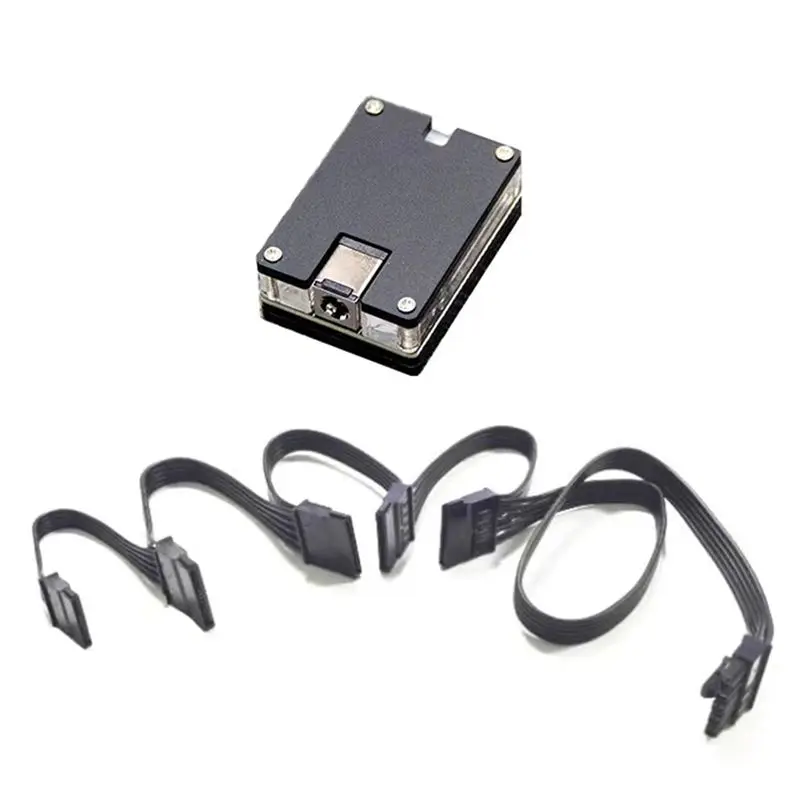 A29F-DC12V 5.5X2.5Mm To 12V 5V SATA HDD SSD Power Cable Hard Disk Adapter Module Power Supply DC-SATA Nas