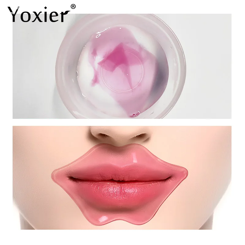 Lip Mask Moisturizing Long Lasting Anti-Wrinkle Anti-Aging Anti-Crack Deep Nourish Repair Hydrolyzed Collagen Skin Care 5Pcs