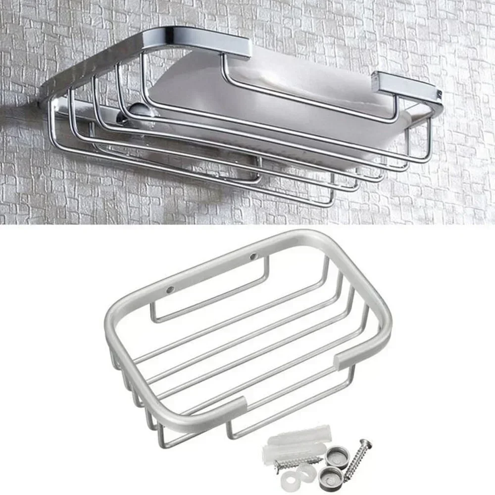 New Portable Stainless Steel Soap Dishes Wall Mounted Shower Soap Holder Bathroom Storage Box Container Soap Dish Basket Tray