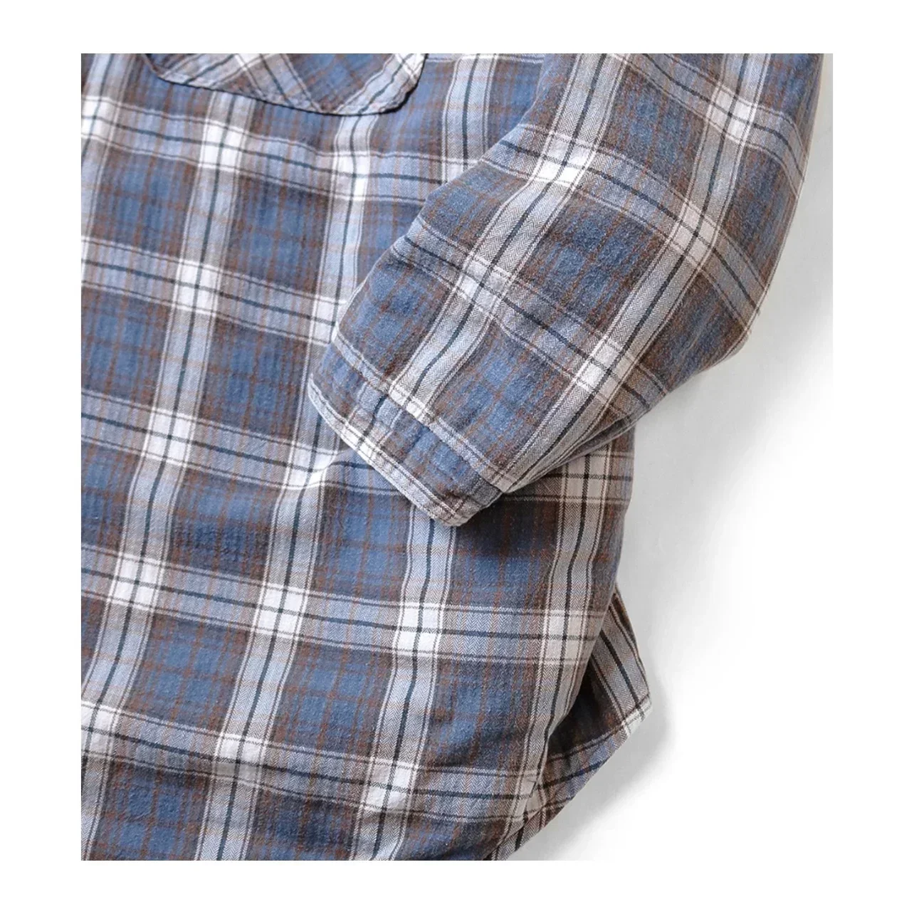 Japan 23AW KAPITAL Hirata and Hiroshi Casual Warm Plaid Mid Length Loose Fitting Cotton Jacket with Long Sleeves Shirt Coat