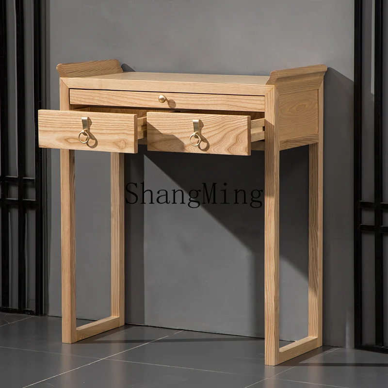 

CL Buddha table for household worship Buddha table, God of Wealth table, small simple tribute table, e****mical solid wood table