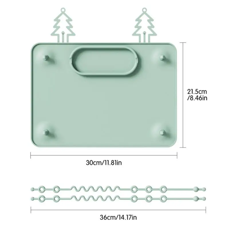 وسادة تغذية محمولة من السيليكون U13F للأطفال الصغار، قاعدة شفط مضادة للانزلاق، تصميم جميل #6