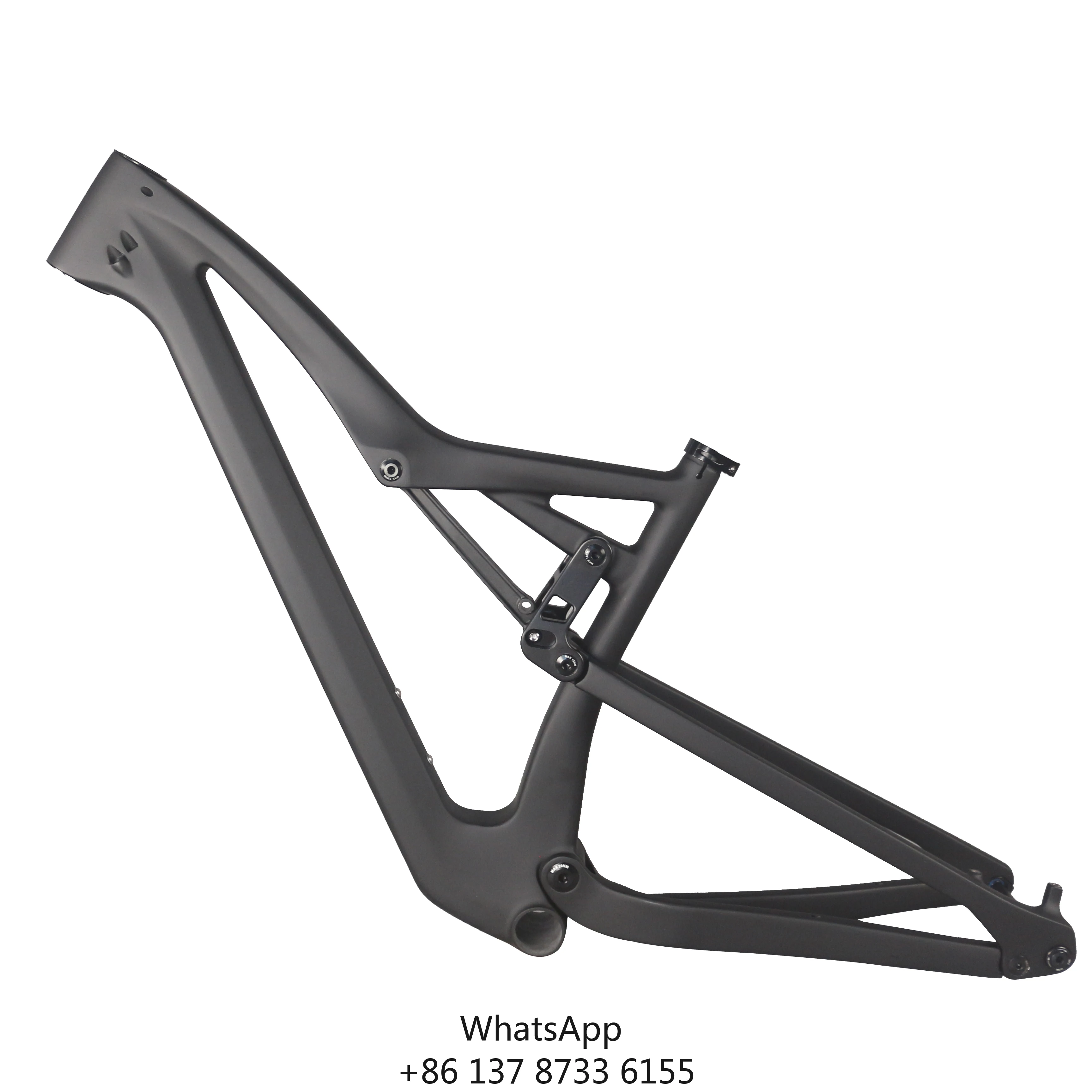 

Full Suspension Frame ALL Mountain Bike AM Carbon Fiber Frame MTB Disc Brake 27.5/29er Boosts Bicycle Black Matte FM10