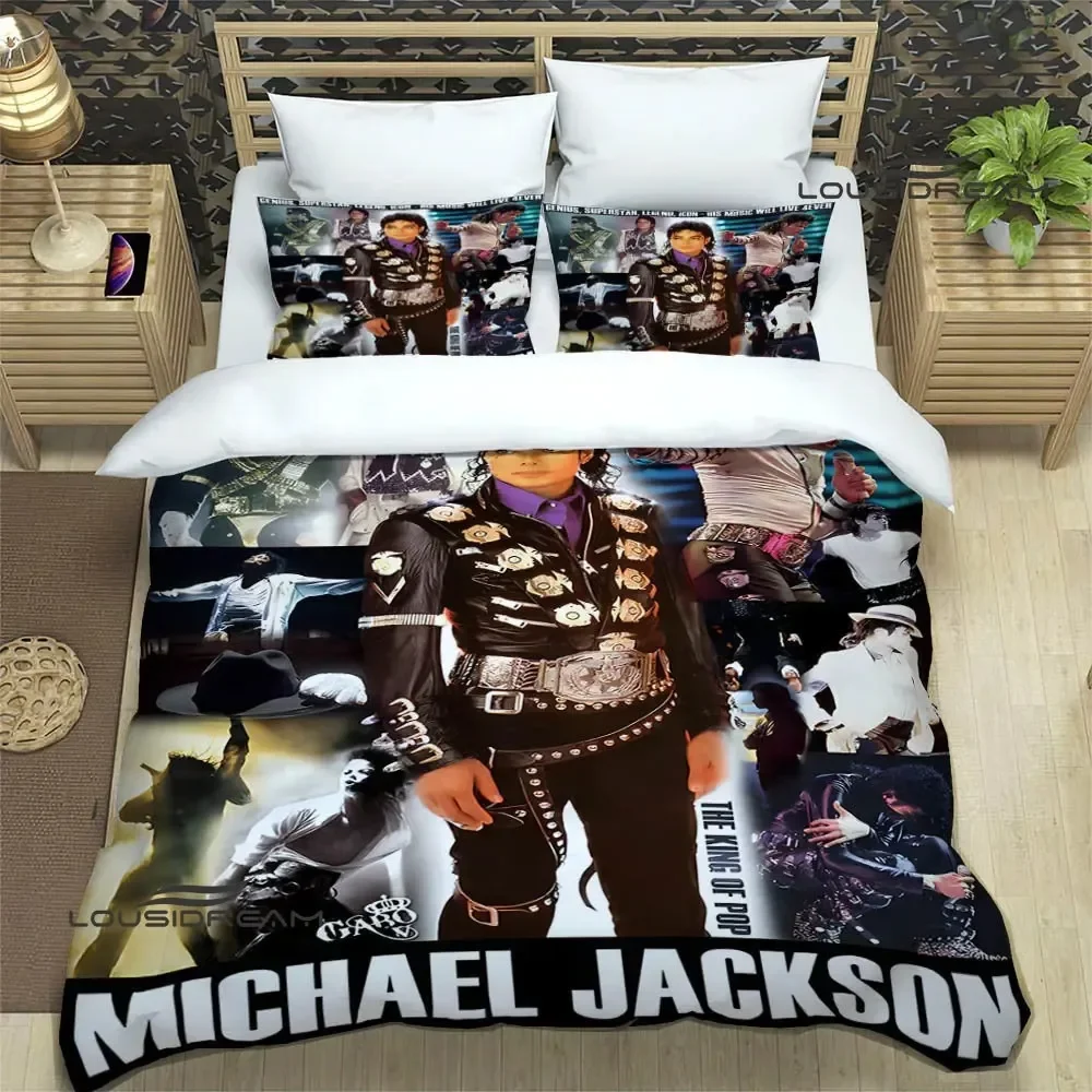 Michael Jackson printed Bedding Sets exquisite bed supplies set duvet cover bed comforter set bedding set luxury birthday gift