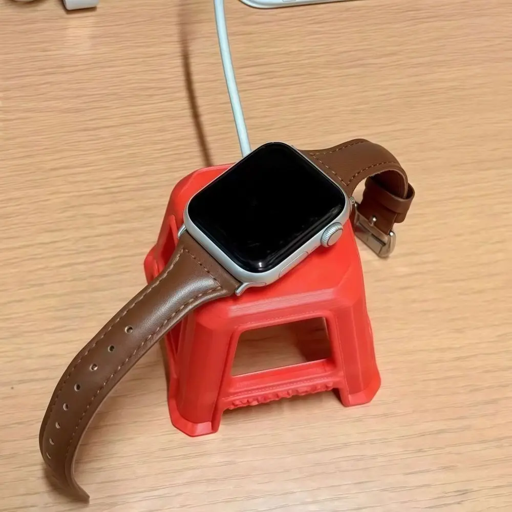 Universal Watch Charging Stand Chair Shape 3D Printing Watch Desktop Stand with Charging Groove Red Storage Rack For Watch