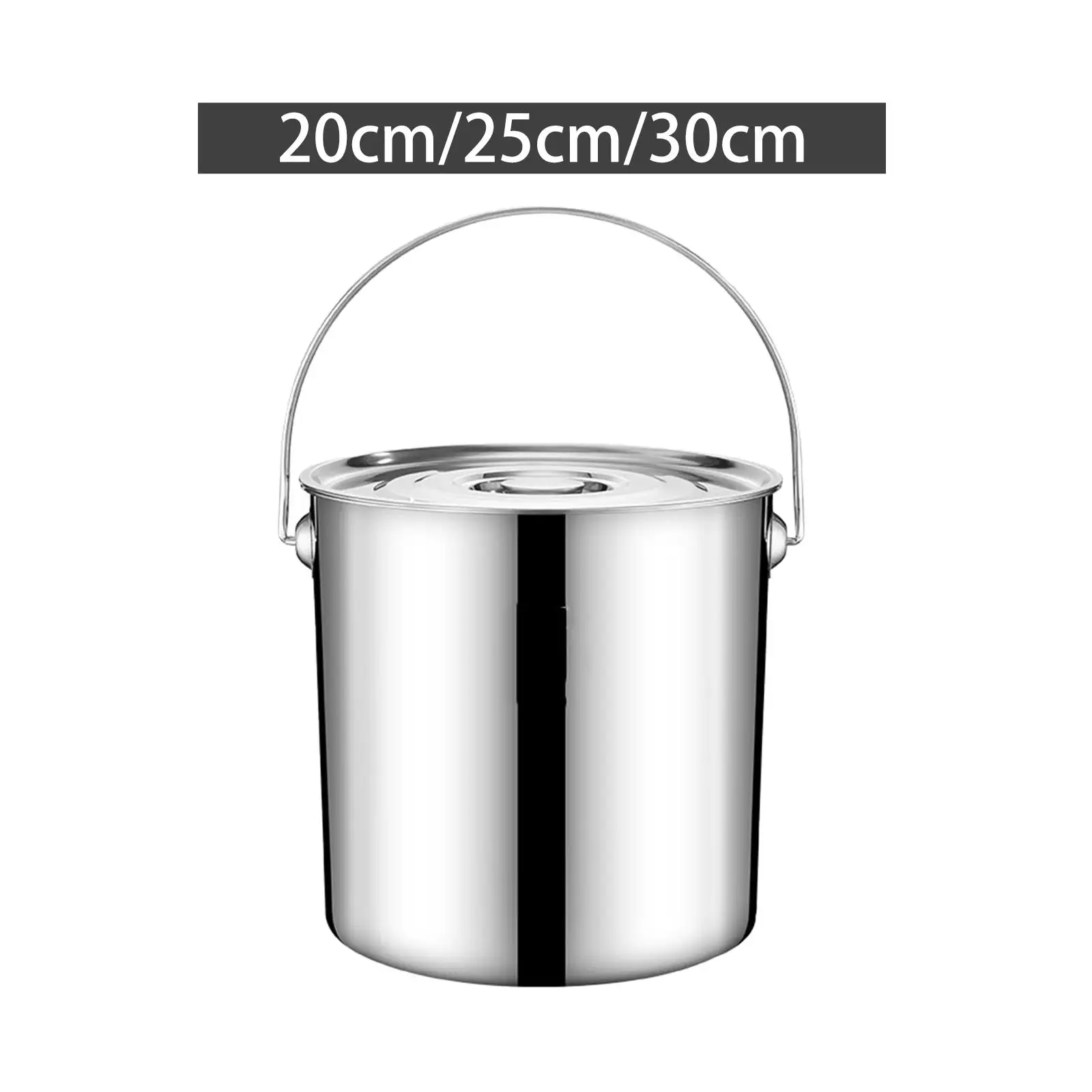 201 Stainless Steel Stockpot for Cooking Simmering Soup Stew Water Bucket