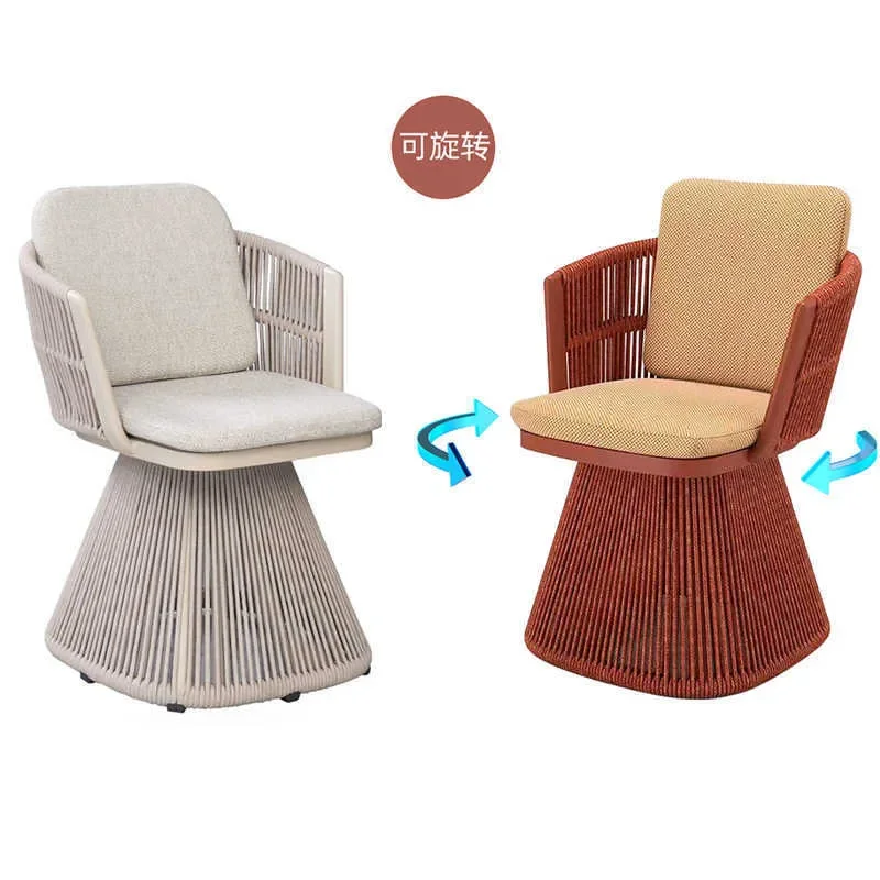 3 Piece Outdoor Rattan Patio Set Waterproof Square Table with Swivel Chairs for Villa Balcony Garden Leisure Furniture