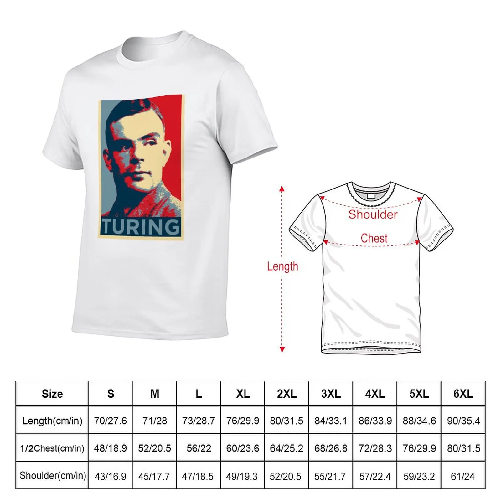 TURING T-Shirt summer clothes cute tops sweat big and tall t shirts for men