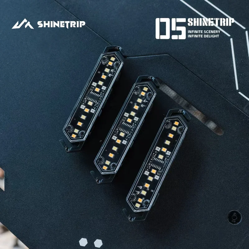 Lanterna de Advertência ShineTrip Wind Rope 60G Portátil Recarregável Tipo-C com 7 Modos LED para Barraca de Camping e Corda de Fixação - Lâmpada de Segurança Ambiente
