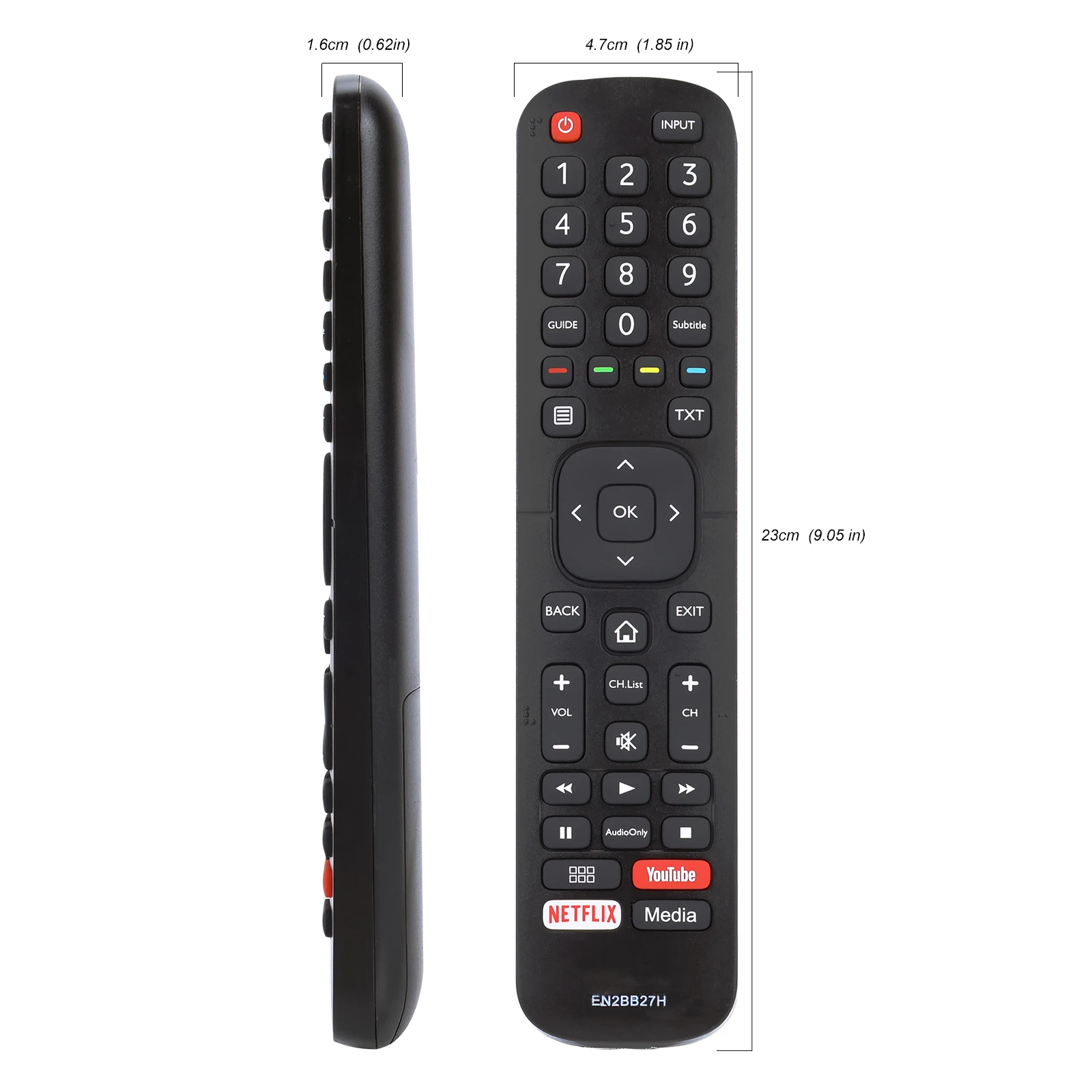 EN2BB27H Remote Control Replaced for FHD UHD Smart TV H32A5600 H39A5600 H43A5600 H43A6100 H50A6100 H55A6100 H65A6100